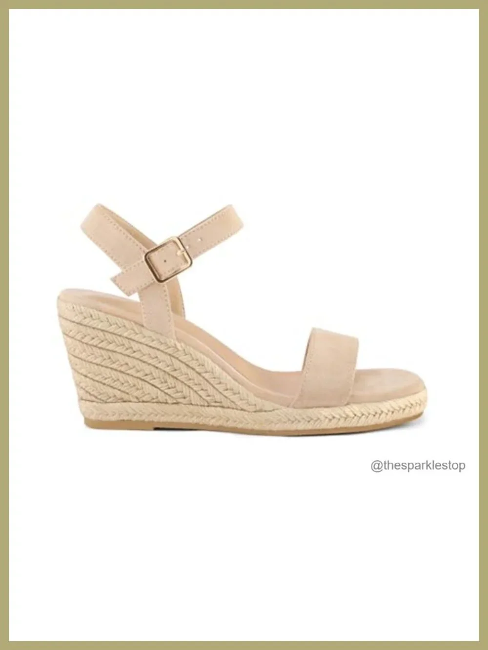 Mysoft Women's Espadrille Wedge Sandals Open Toe Platform with Ankle Strap